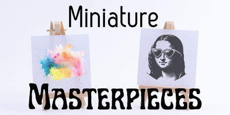 Title of program with image of the Mona Lisa painting wearing sunglasses.